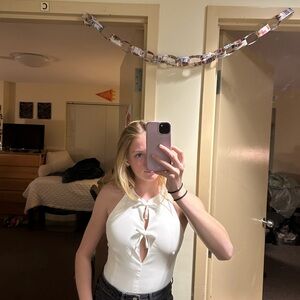 White Halter tank